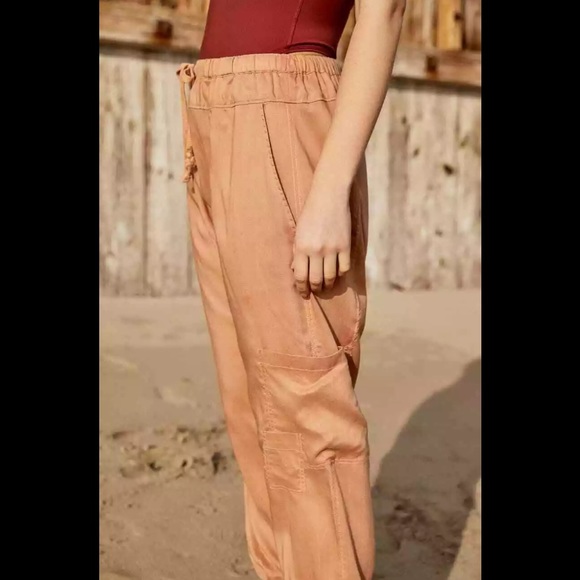 Free People Rise To The Sun Solid Harem Pants - Picture 3 of 8